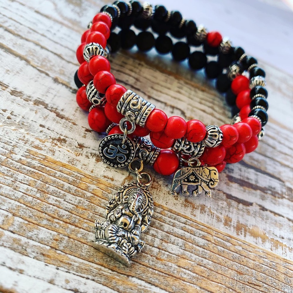 Ganesha Yoga Bracelet Trip Stack Diffuser Bracelet